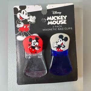Disney Mickey Mouse Kids Magnetic Bag Clips - Red & Blue 2 pack